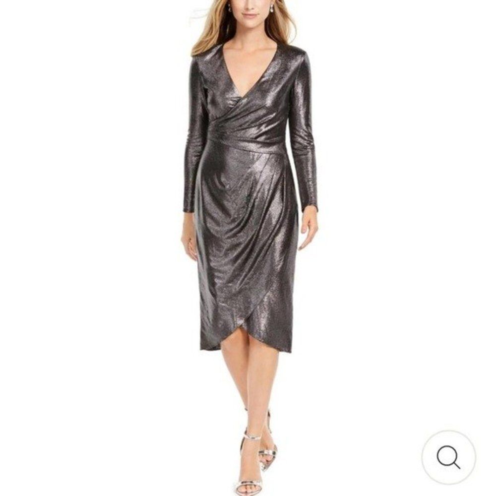 ADRIANNA PAPELL PINTUCK LONG COCKTAIL AND PARTY DRESS Size 2